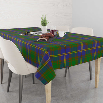 Strange of Balkaskie Tartan Tablecloth with Family Crest