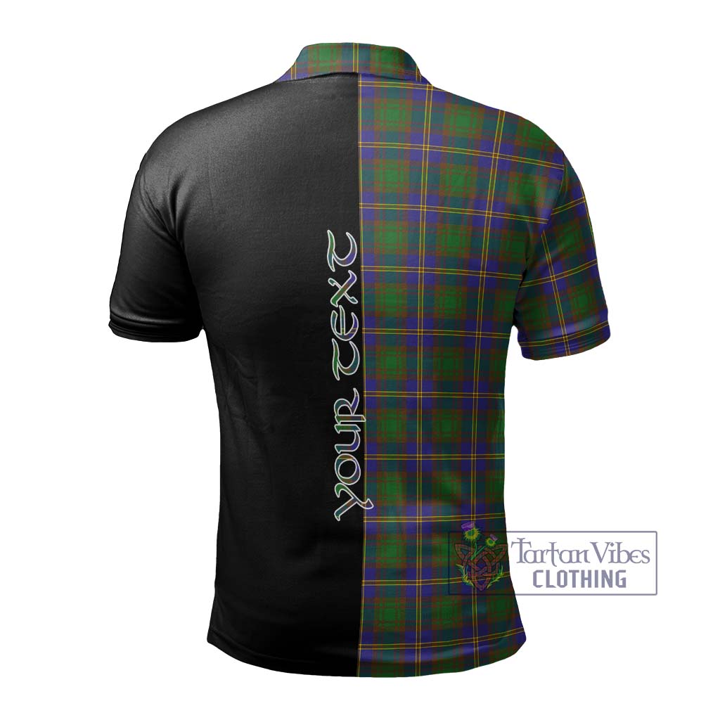 Tartan Vibes Clothing Strange of Balkaskie Tartan Polo Shirt with Family Crest and Half Of Me Style