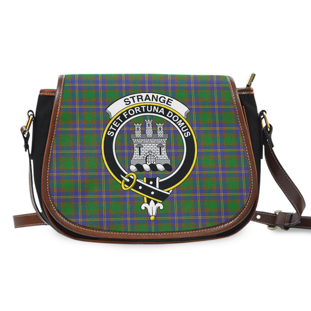 Strange of Balkaskie Tartan Saddle Bag with Family Crest - Tartan Vibes Clothing