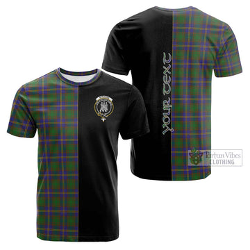 Strange of Balkaskie Tartan Cotton T-shirt with Family Crest and Half Of Me Style