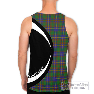 Strange of Balkaskie Tartan Men's Tank Top with Family Crest Circle Style