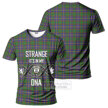 Strange of Balkaskie Tartan T-Shirt with Family Crest DNA In Me Style