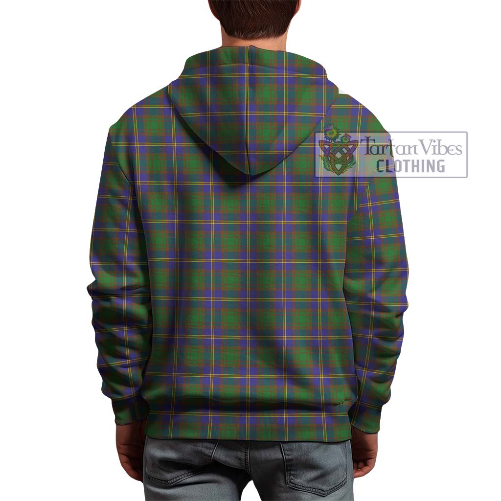 Tartan Vibes Clothing Strange of Balkaskie Tartan Hoodie with Family Crest DNA In Me Style