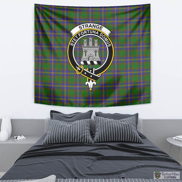 Strange of Balkaskie Tartan Tapestry Wall Hanging and Home Decor for Room with Family Crest