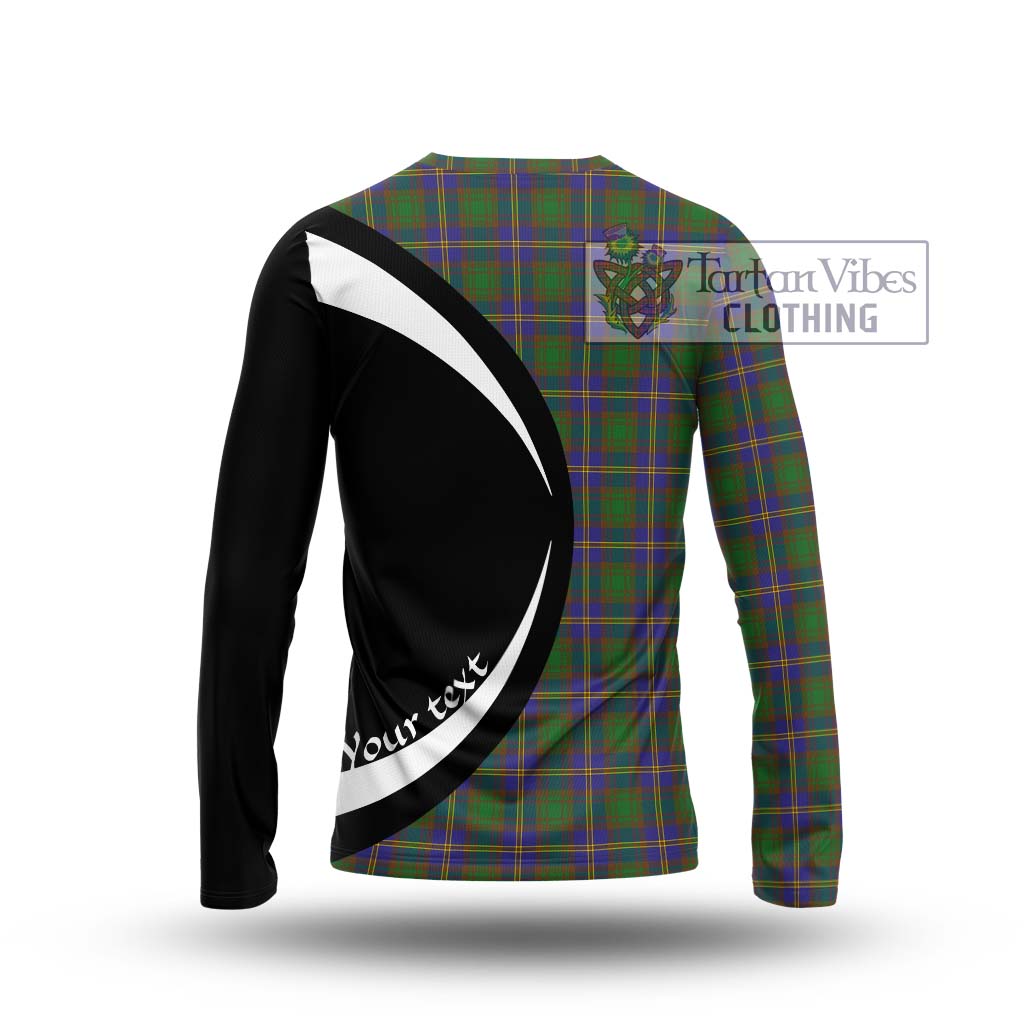 Strange of Balkaskie Tartan Long Sleeve T-Shirt with Family Crest Circle Style - Tartan Vibes Clothing