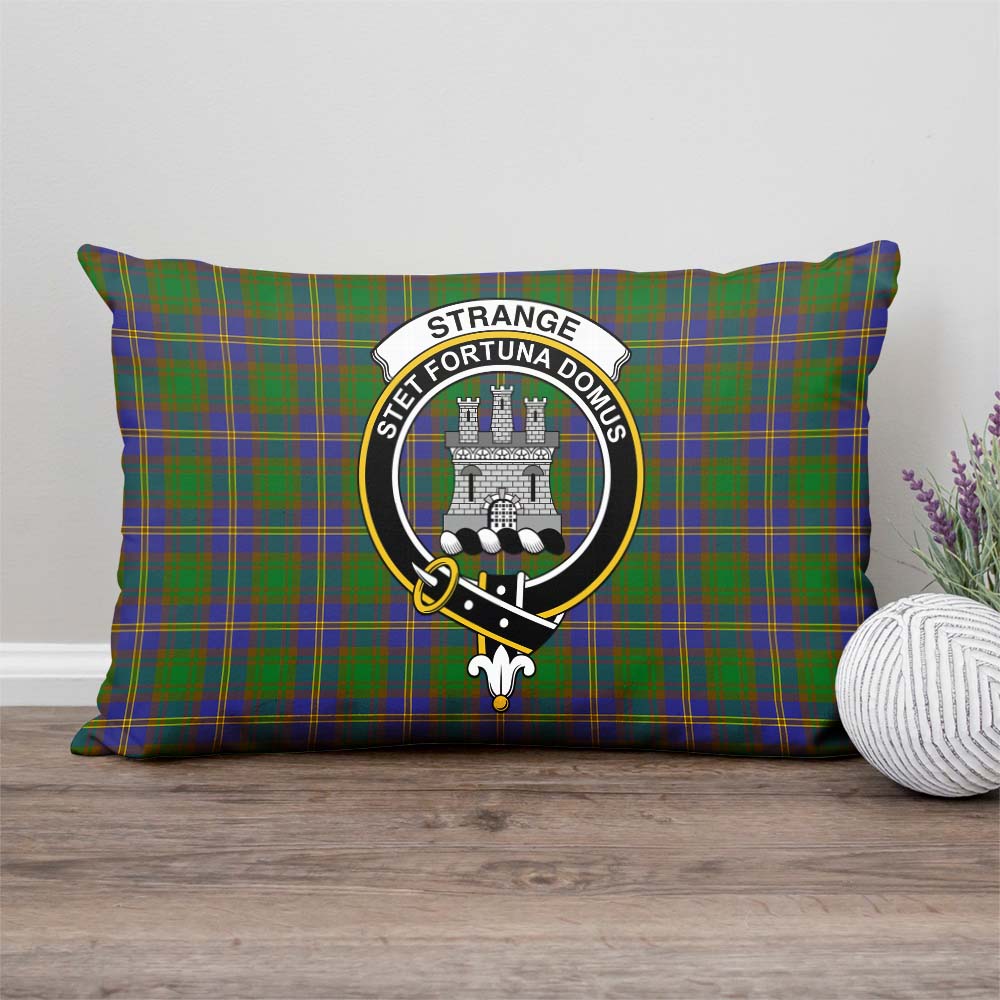 Strange of Balkaskie Tartan Pillow Cover with Family Crest Rectangle Pillow Cover - Tartanvibesclothing