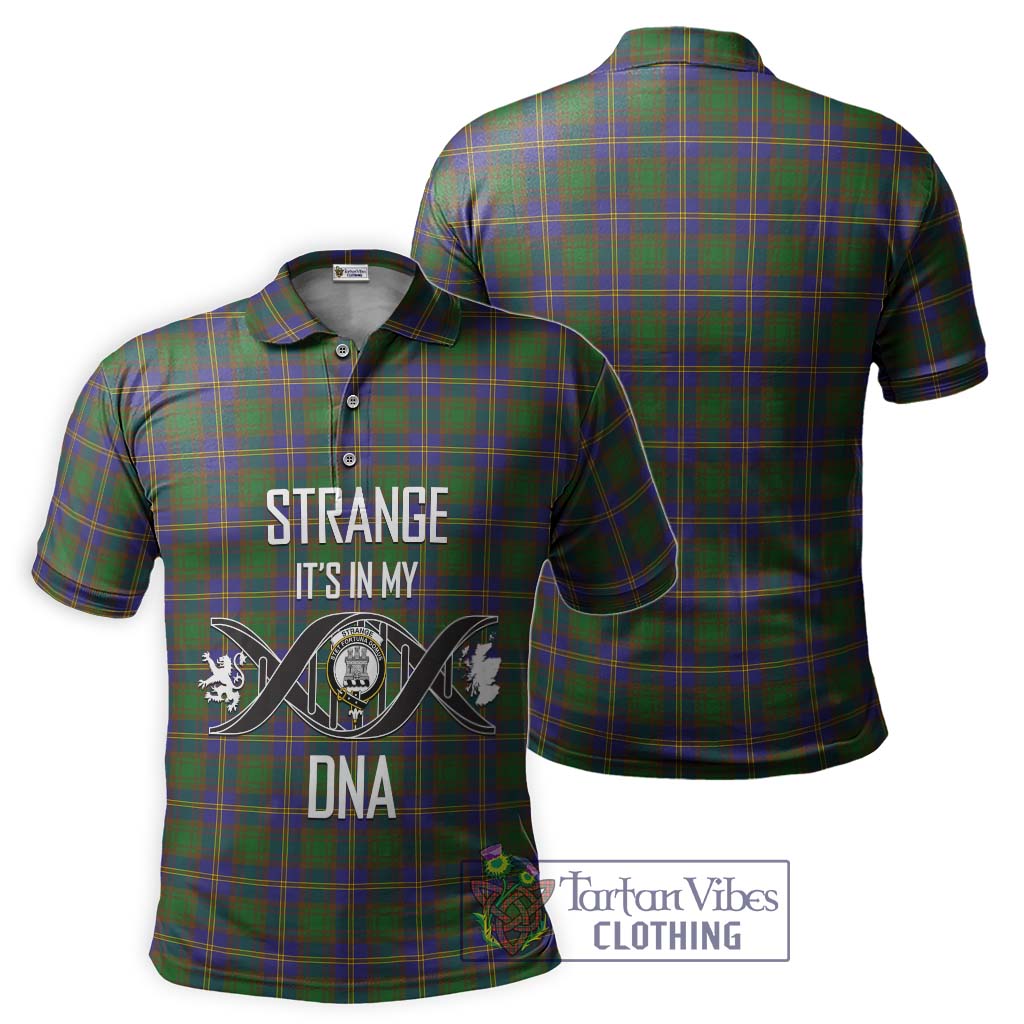 Tartan Vibes Clothing Strange of Balkaskie Tartan Polo Shirt with Family Crest DNA In Me Style