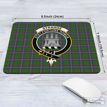 Strange of Balkaskie Tartan Mouse Pad with Family Crest