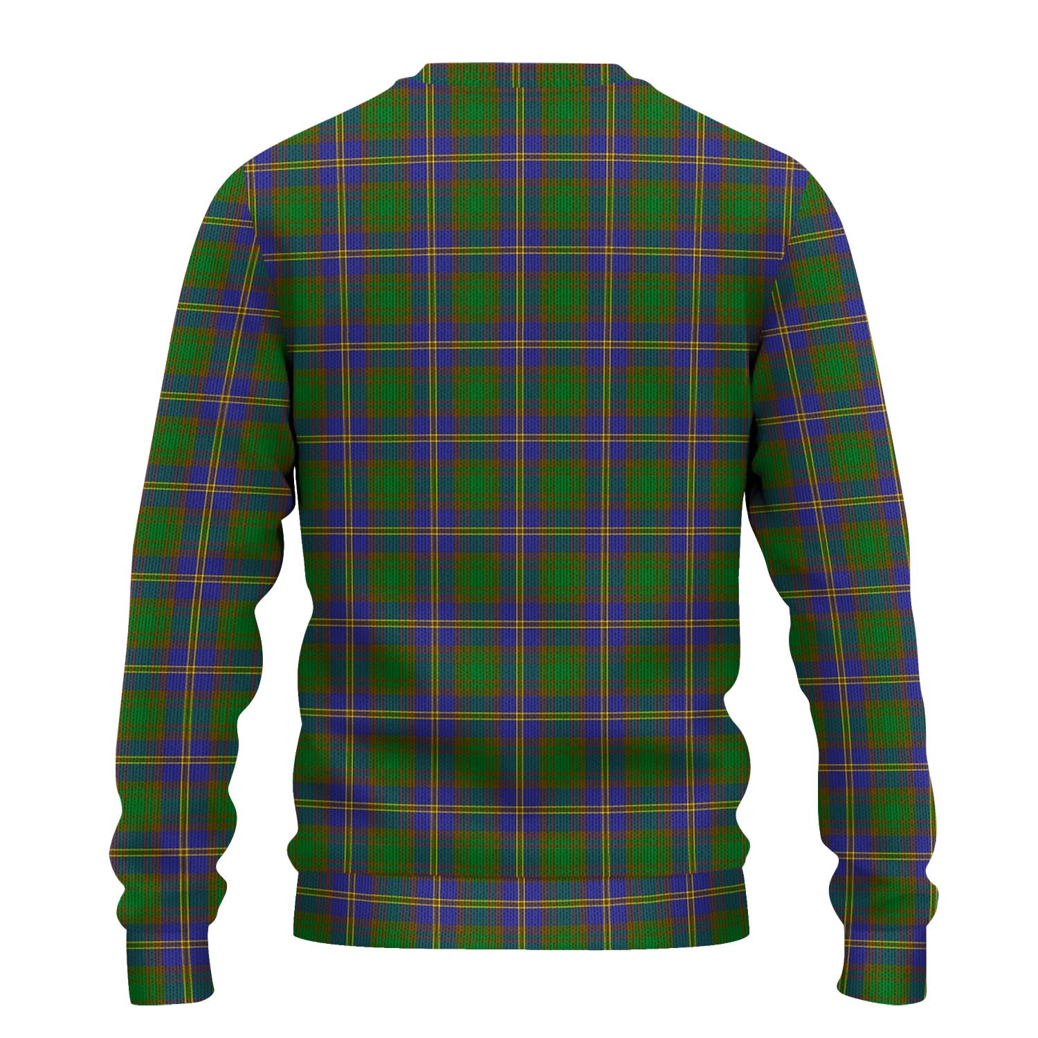 Strange of Balkaskie Tartan Knitted Sweater with Family Crest - Tartanvibesclothing