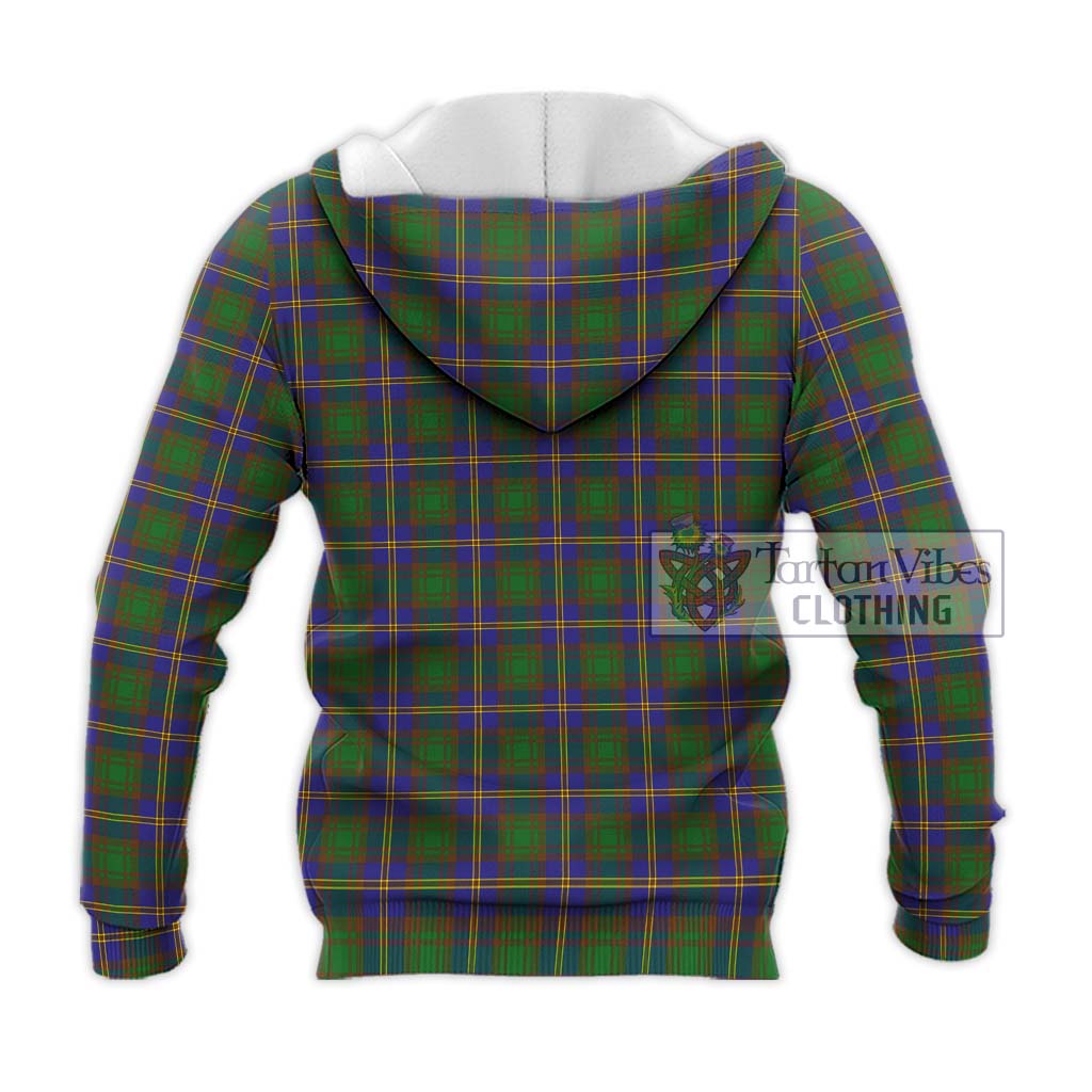 Tartan Vibes Clothing Strange of Balkaskie Tartan Knitted Hoodie with Family Crest DNA In Me Style