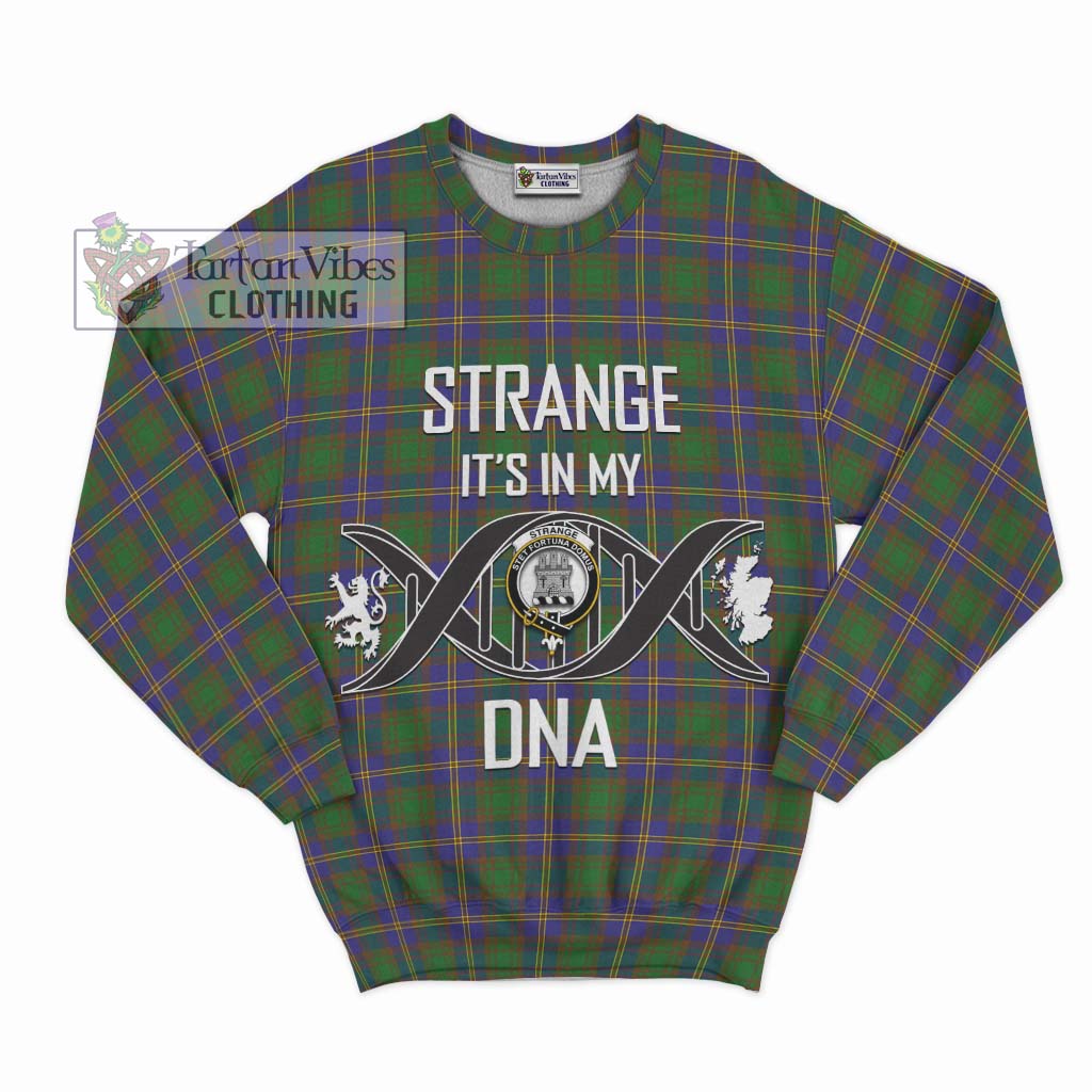 Tartan Vibes Clothing Strange of Balkaskie Tartan Sweatshirt with Family Crest DNA In Me Style