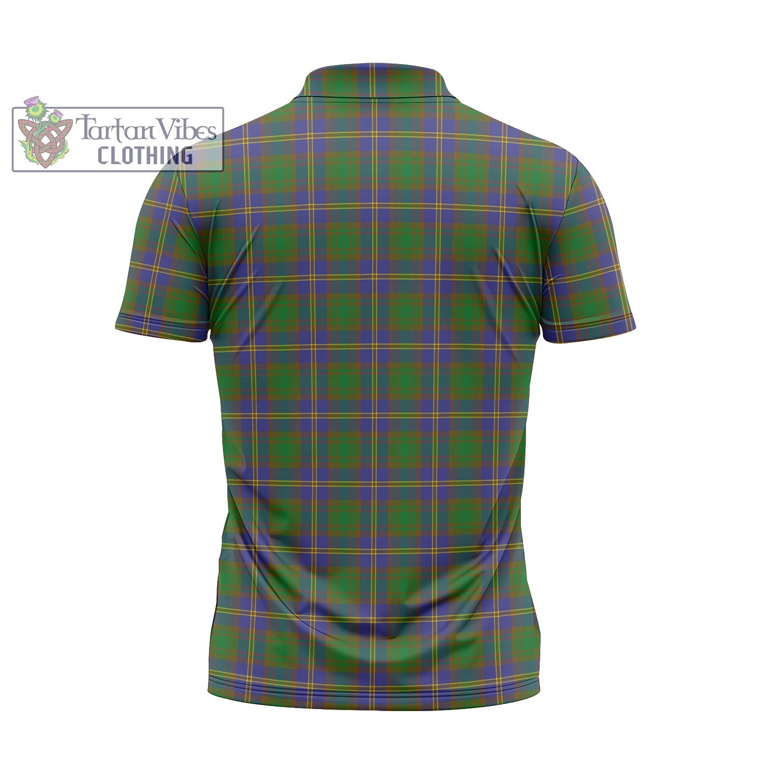 Tartan Vibes Clothing Strange of Balkaskie Tartan Zipper Polo Shirt with Family Crest