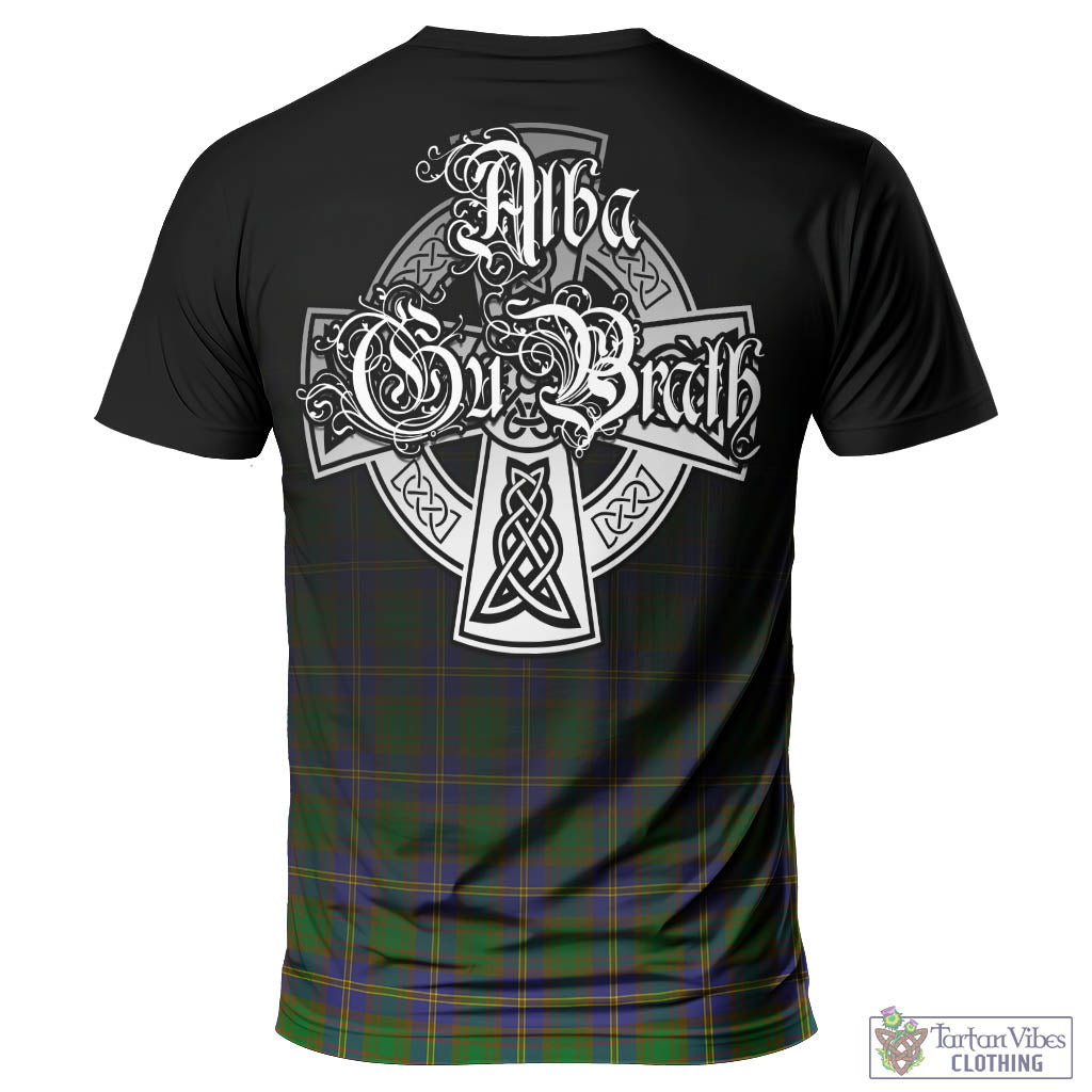 Tartan Vibes Clothing Strange of Balkaskie Tartan T-Shirt Featuring Alba Gu Brath Family Crest Celtic Inspired