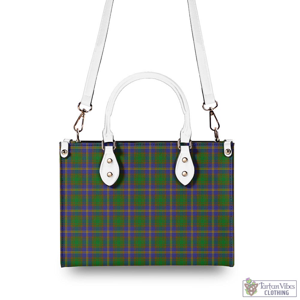 Tartan Vibes Clothing Strange of Balkaskie Tartan Luxury Leather Handbags