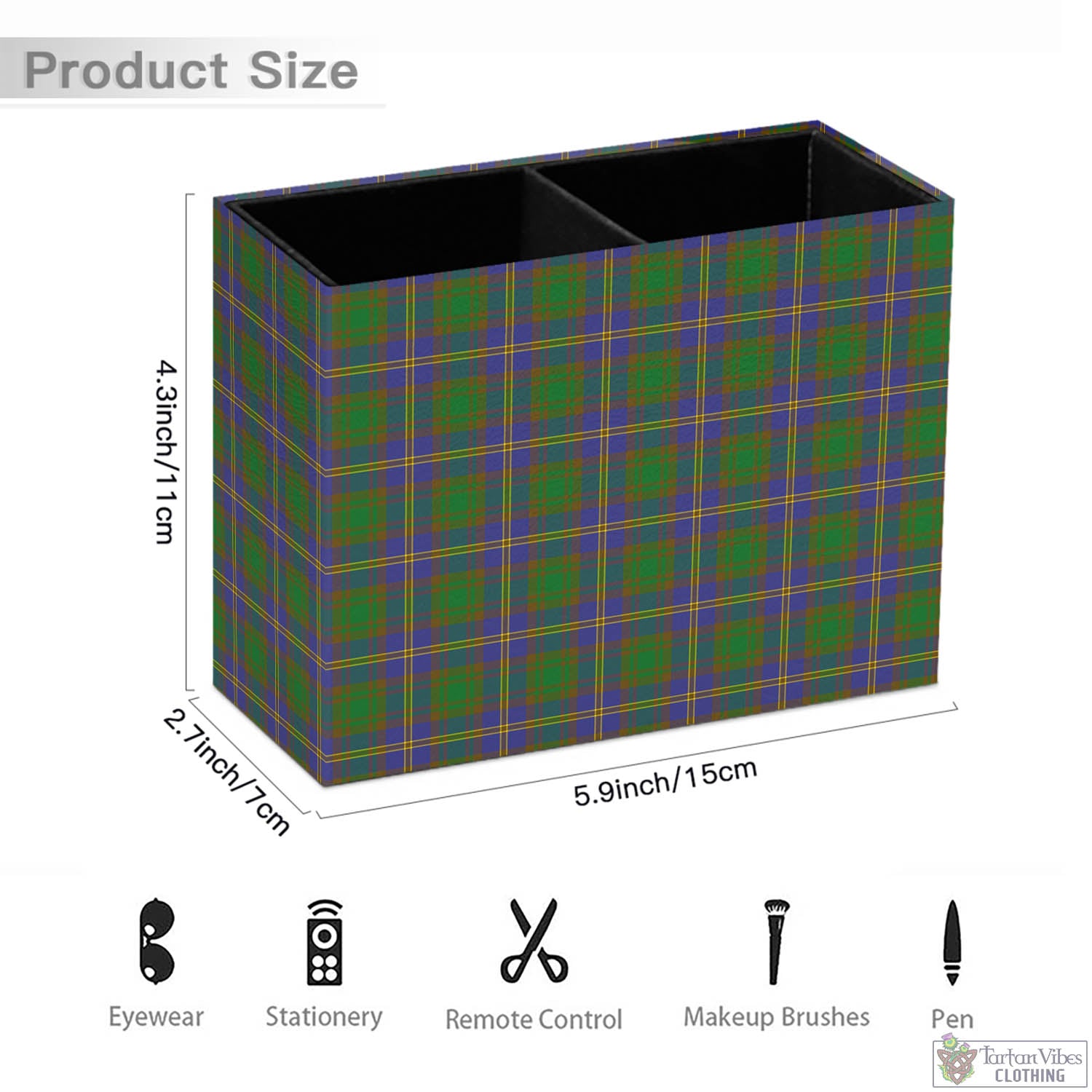 Tartan Vibes Clothing Strange of Balkaskie Tartan Pen Holder