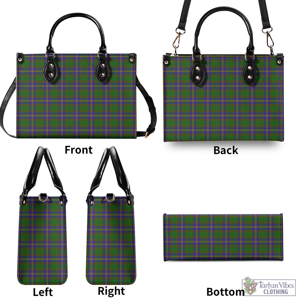 Tartan Vibes Clothing Strange of Balkaskie Tartan Luxury Leather Handbags