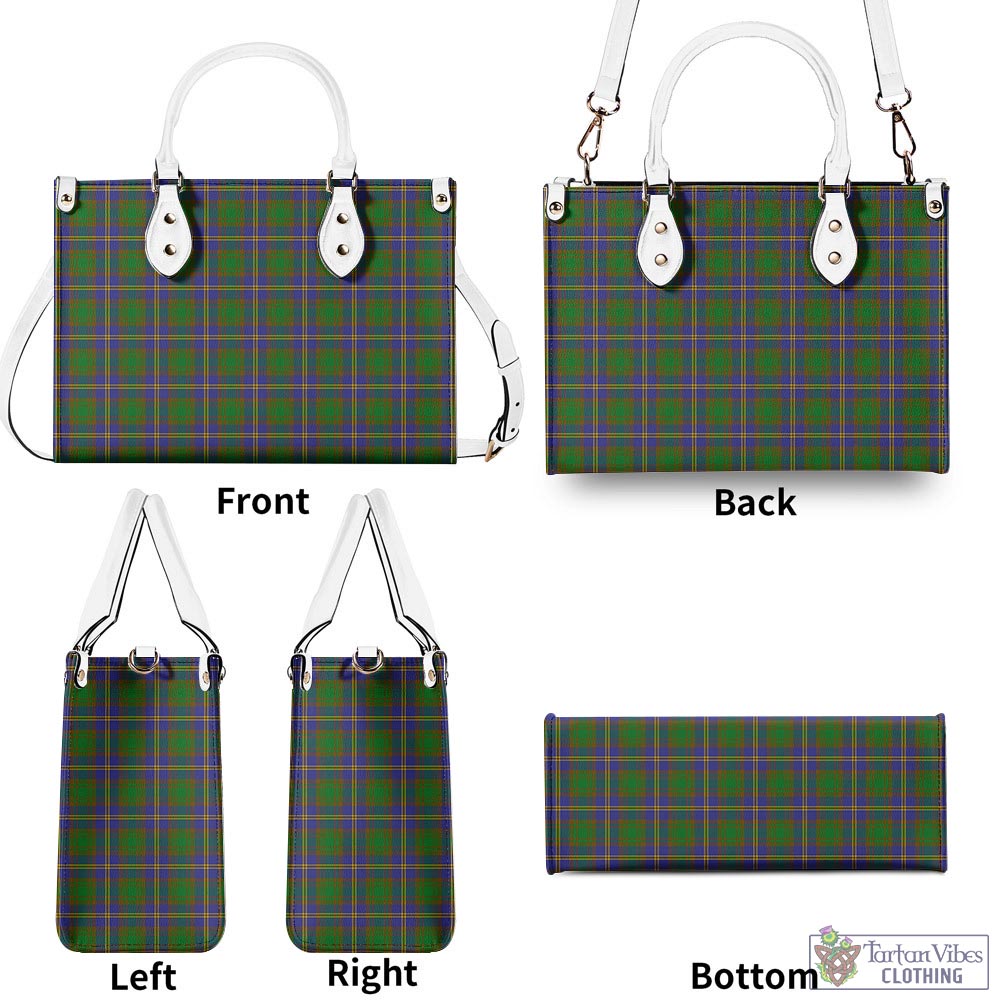 Tartan Vibes Clothing Strange of Balkaskie Tartan Luxury Leather Handbags