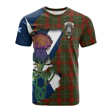 Strange (Strang) Tartan Family Crest Cotton T-shirt Scottish Thistle Celtic Inspired Kid's Shirt - Tartan Vibes Clothing
