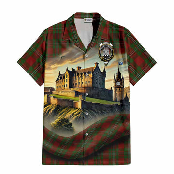 Strange (Strang) Tartan Family Crest Hawaiian Shirt with Scottish Ancient Castle Style Kid - Tartan Vibes Clothing