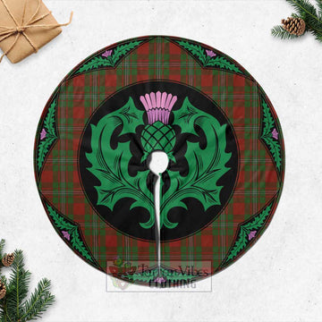 Strange (Strang) Tartan Christmas Tree Skirt Scottish Thistle Style