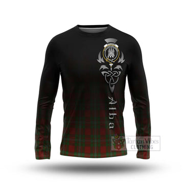 Strange (Strang) Tartan Long Sleeve T-Shirt Featuring Alba Gu Brath Family Crest Celtic Inspired