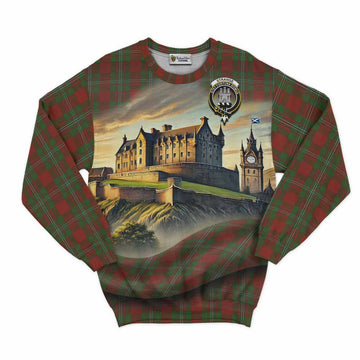 Strange (Strang) Tartan Family Crest Sweatshirt with Scottish Ancient Castle Style Unisex - Tartan Vibes Clothing