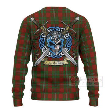 Strange (Strang) Tartan Ugly Sweater with Family Crest Celtic Skull Style