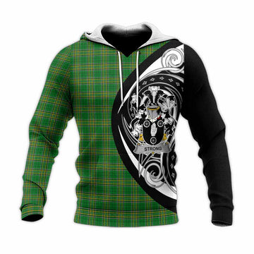 Strong Irish Clan Knitted Hoodie Celtic Circle Style Unisex Knitted Pullover Hoodie - Tartan Vibes Clothing