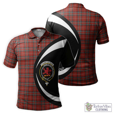 Stuart Of Bute Tartan Men's Polo Shirt with Family Crest Circle Style