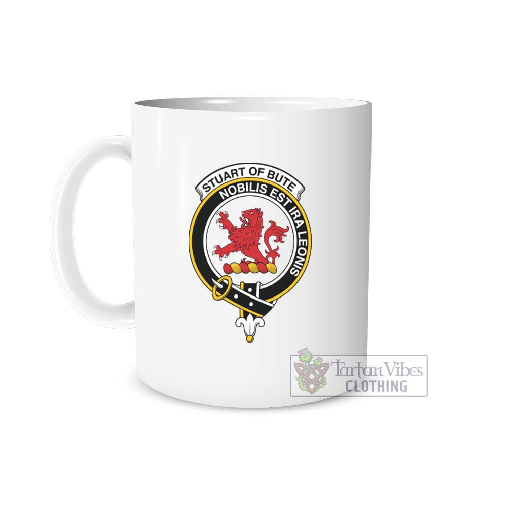 Tartan Vibes Clothing Stuart Of Bute Family Crest Ceramic Mug