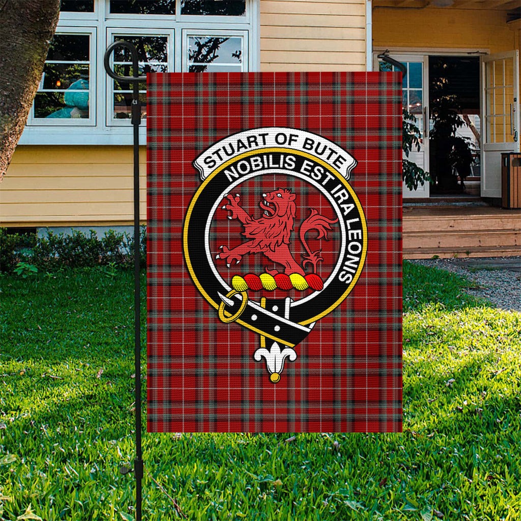 Stuart of Bute Tartan Flag with Family Crest - Tartan Vibes Clothing