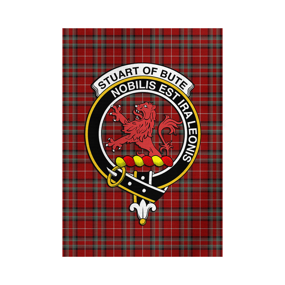 Stuart of Bute Tartan Flag with Family Crest - Tartan Vibes Clothing