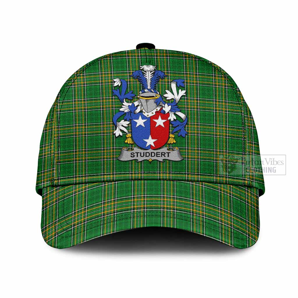 Tartan Vibes Clothing Studdert Irish Clan Tartan Classic Cap with Coat of Arms