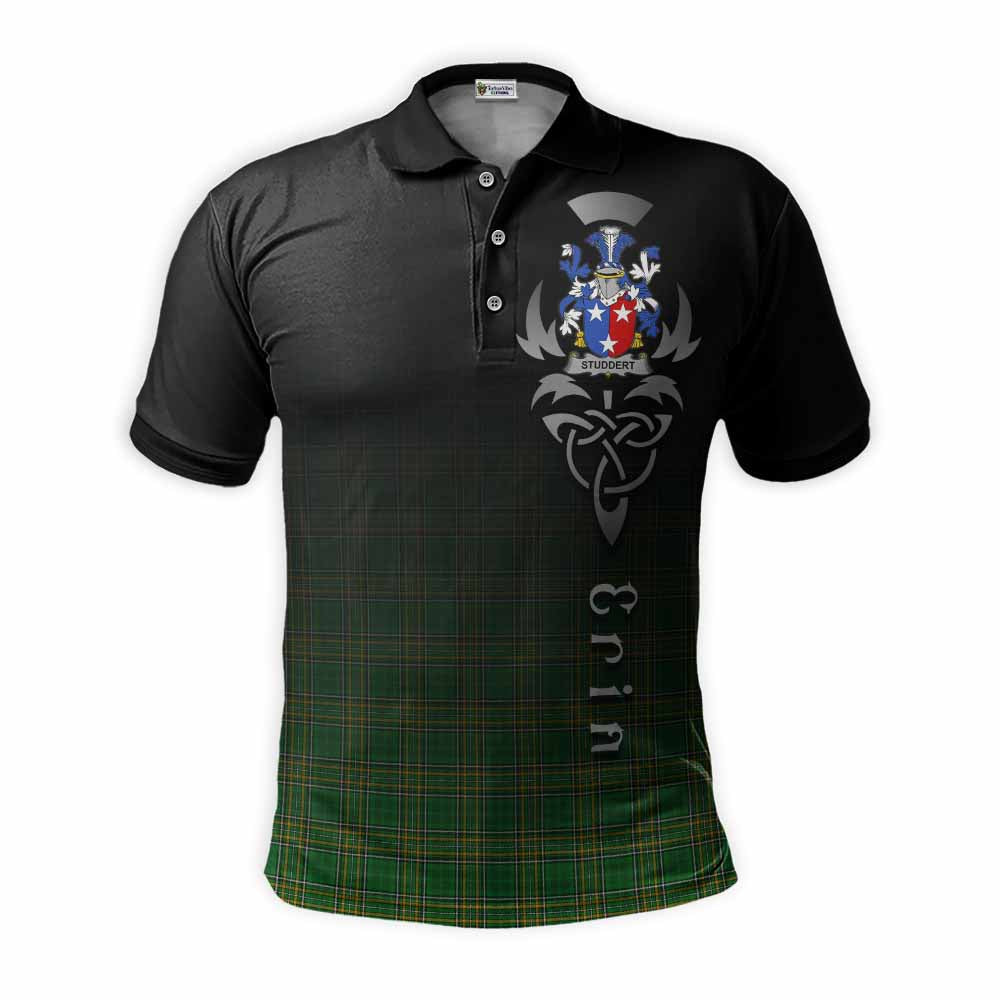 Studdert Irish Clan Polo Shirt with Coat of Arms Erin Go Bragh Celtic Inspired Kid - Tartan Vibes Clothing
