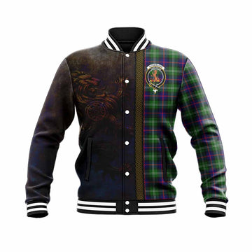 Sutherland Tartan Family Crest Baseball Jacket Alba Gu Brath Be Brave Lion Ancient Style Unisex - Tartan Vibes Clothing