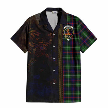 Sutherland Tartan Family Crest Hawaiian Shirt Alba Gu Brath Be Brave Lion Ancient Style Kid - Tartan Vibes Clothing