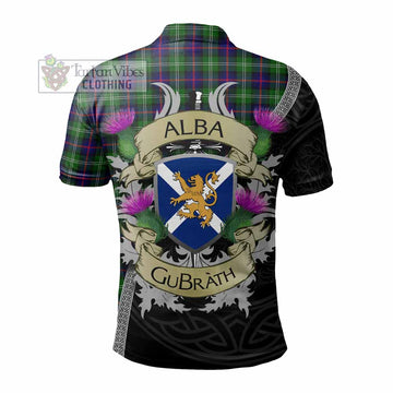 Sutherland Tartan Family Crest Polo Shirt Lion Rampant Royal Thistle Shield Celtic Inspired - Tartan Vibes Clothing