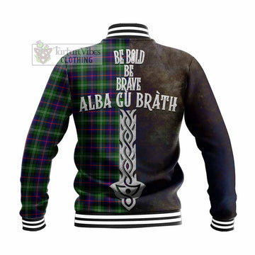 Sutherland Tartan Family Crest Baseball Jacket Alba Gu Brath Be Brave Lion Ancient Style - Tartan Vibes Clothing