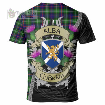 Sutherland Tartan Family Crest T-Shirt Lion Rampant Royal Thistle Shield Celtic Inspired - Tartan Vibes Clothing