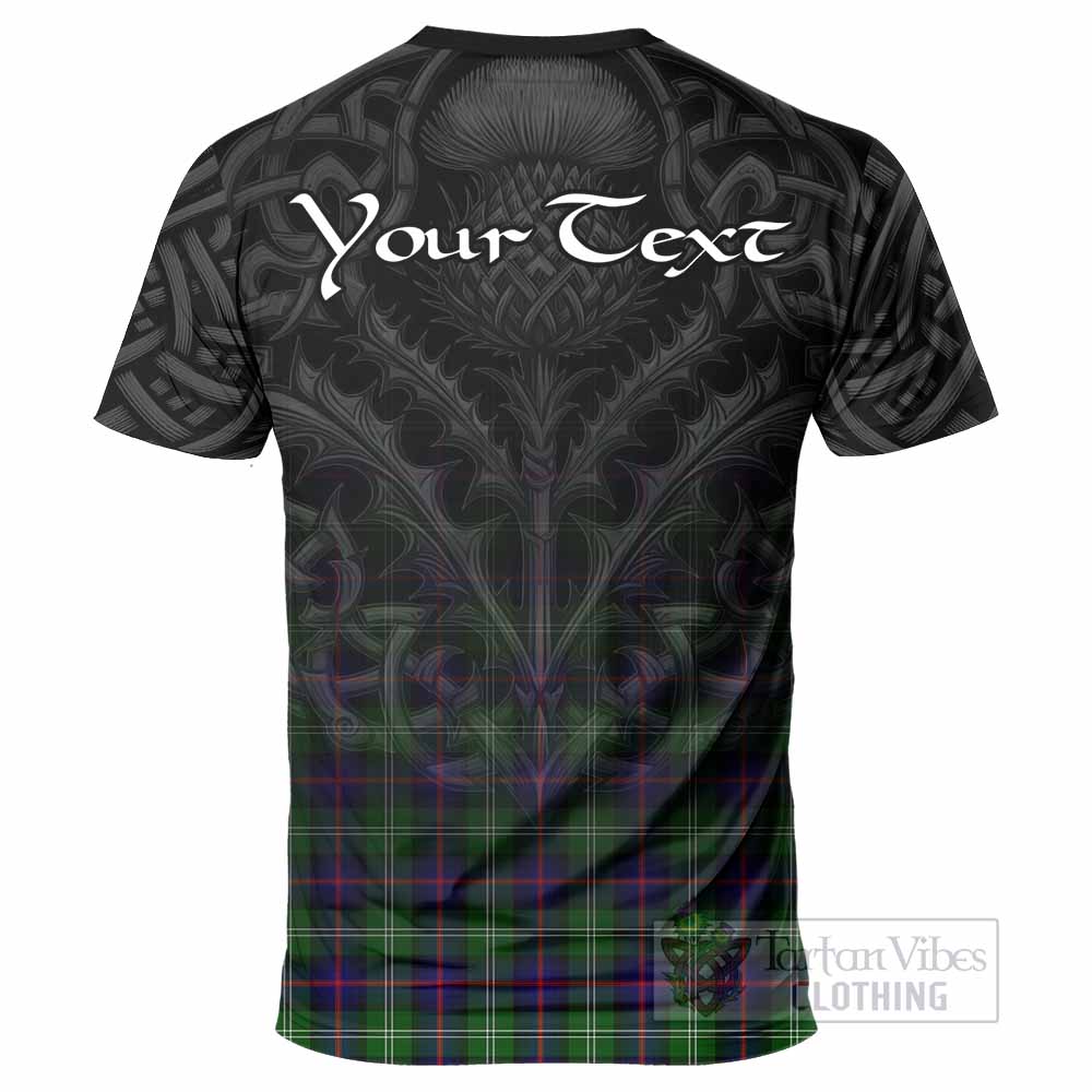 Tartan Vibes Clothing Sutherland Tartan T-Shirt with Family Crest Celtic Thistle Vibes