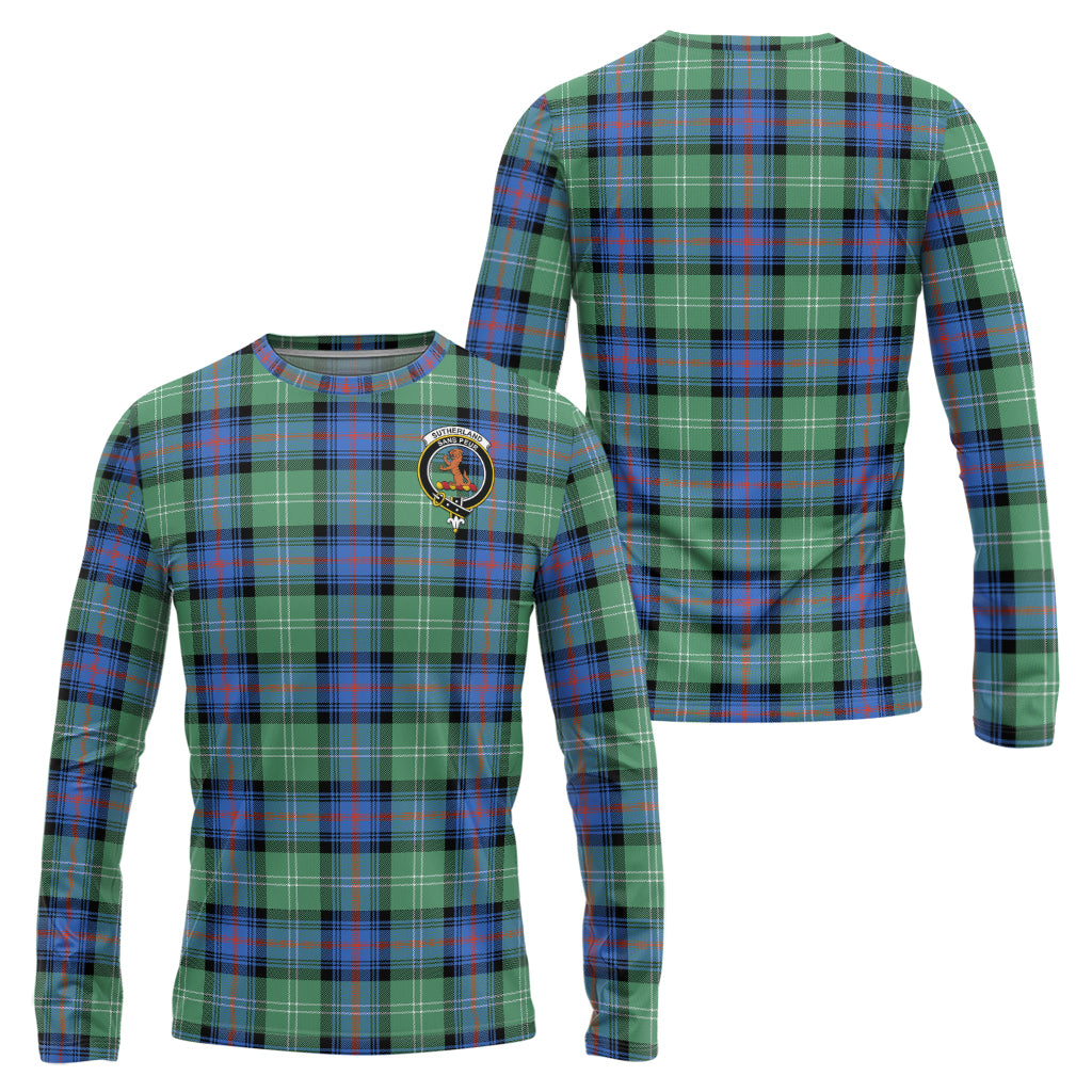 sutherland-ancient-tartan-long-sleeve-t-shirt-with-family-crest