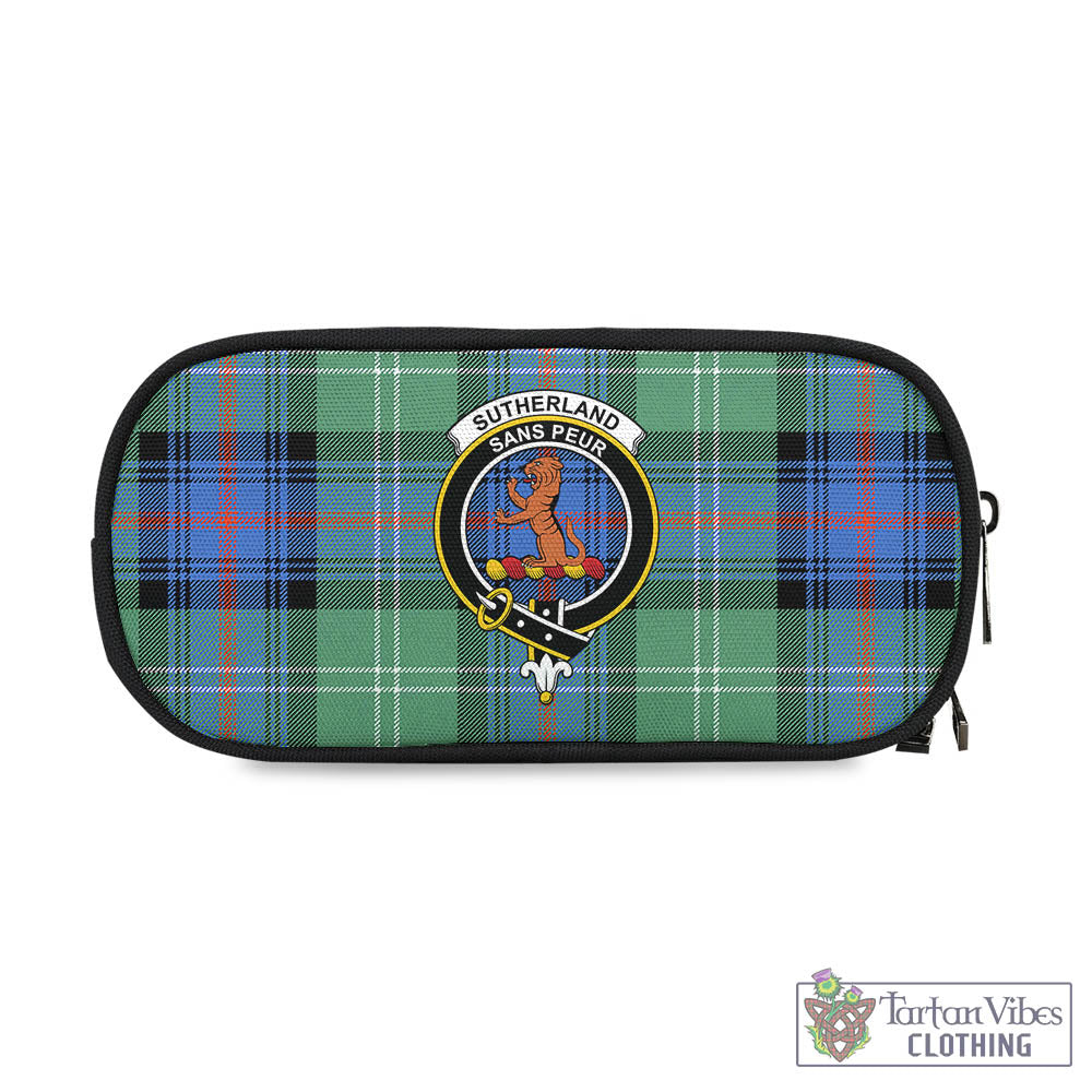 Tartan Vibes Clothing Sutherland Ancient Tartan Pen and Pencil Case with Family Crest