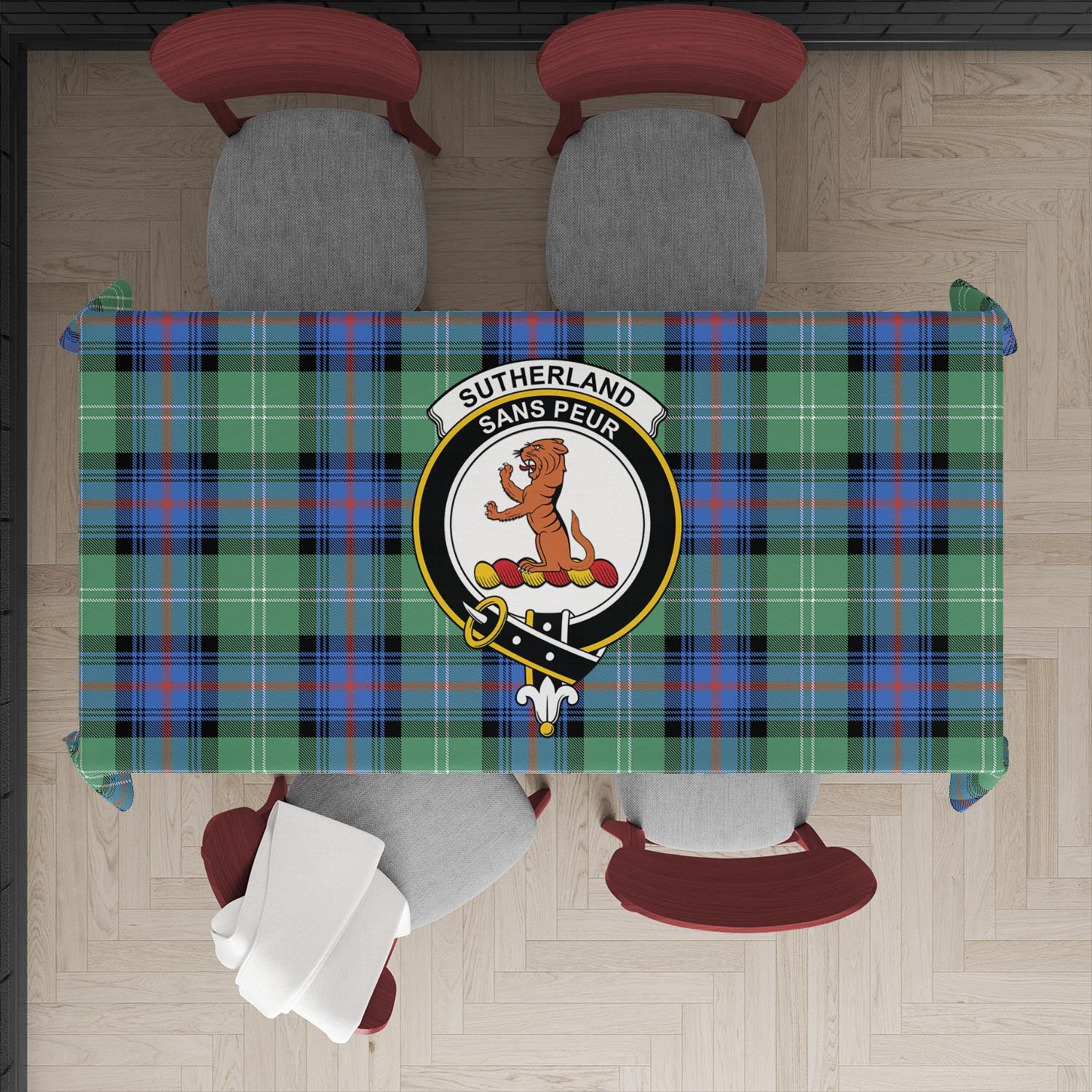 sutherland-ancient-tatan-tablecloth-with-family-crest