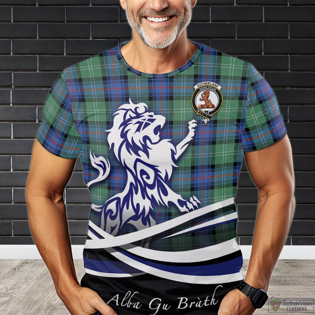 sutherland-ancient-tartan-t-shirt-with-alba-gu-brath-regal-lion-emblem