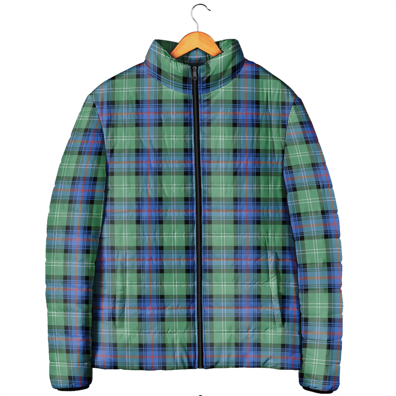 Sutherland Ancient Tartan Padded Jacket Men's Padded Jacket - Tartan Vibes Clothing