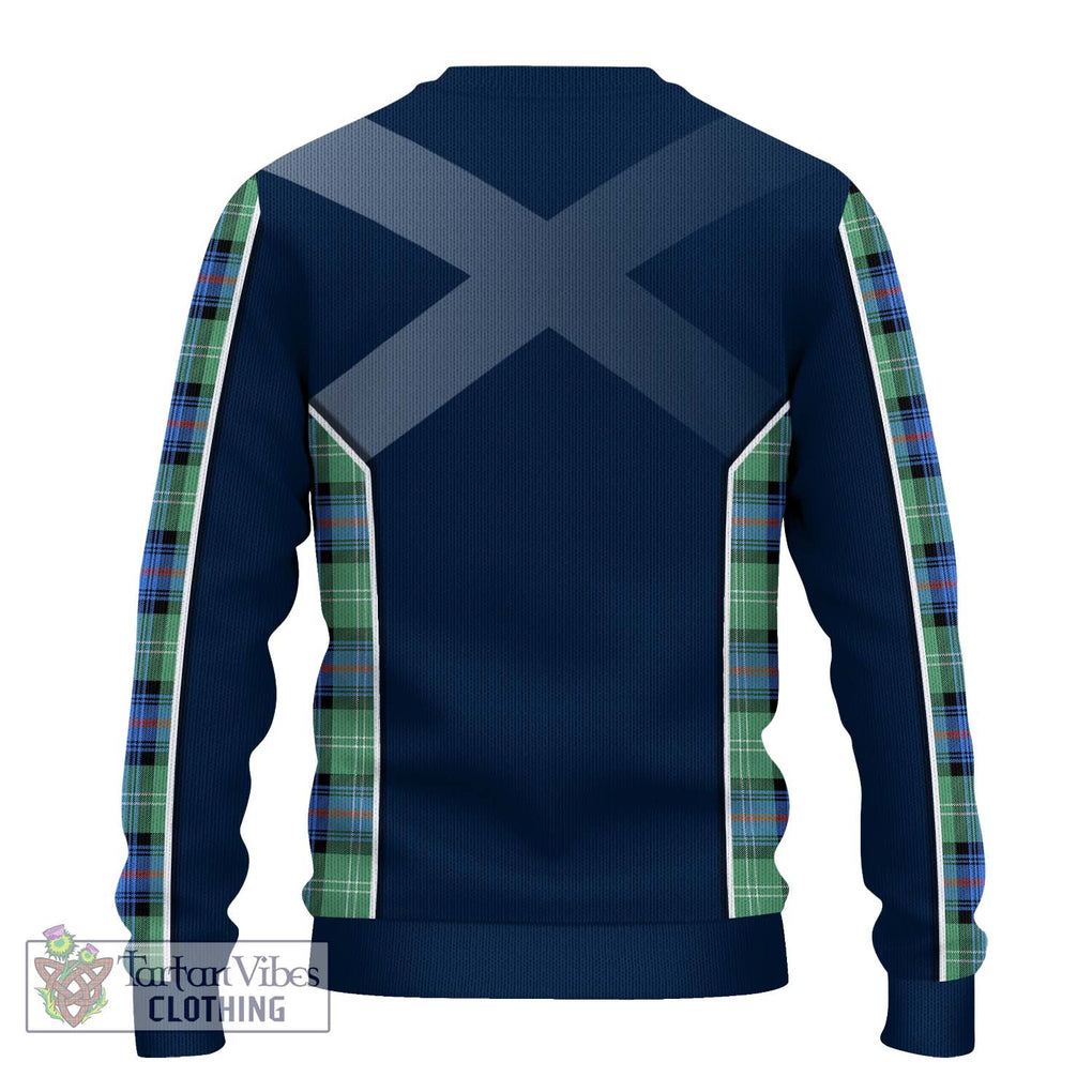 Sutherland Ancient Tartan Knitted Sweater with Family Crest and Lion Rampant Vibes Sport Style - Tartan Vibes Clothing