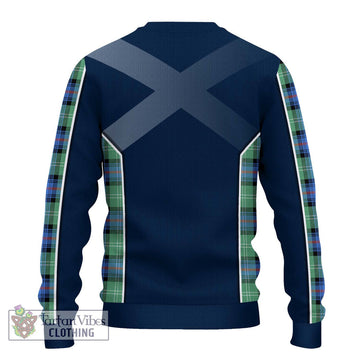 Sutherland Ancient Tartan Ugly Sweater with Family Crest and Lion Rampant Vibes Sport Style