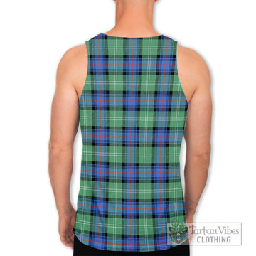 Sutherland Ancient Tartan Men's Tank Top with Family Crest DNA In Me Style