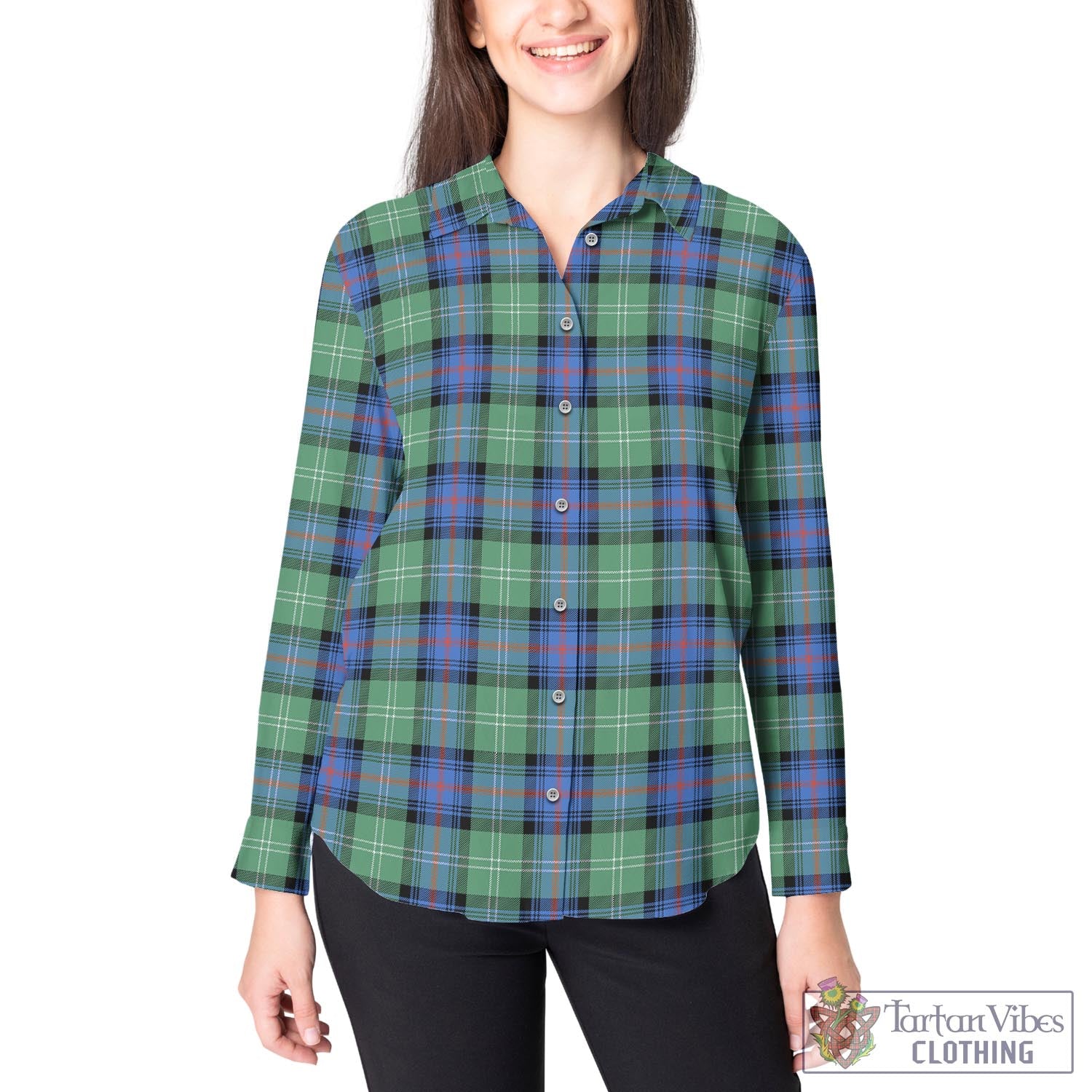 Sutherland Ancient Tartan Womens Casual Shirt