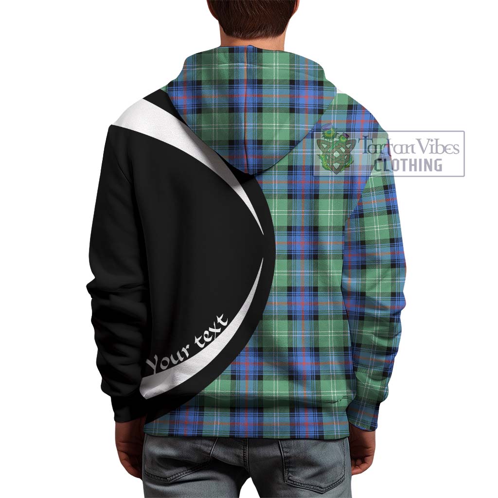 Sutherland Ancient Tartan Hoodie with Family Crest Circle Style - Tartan Vibes Clothing